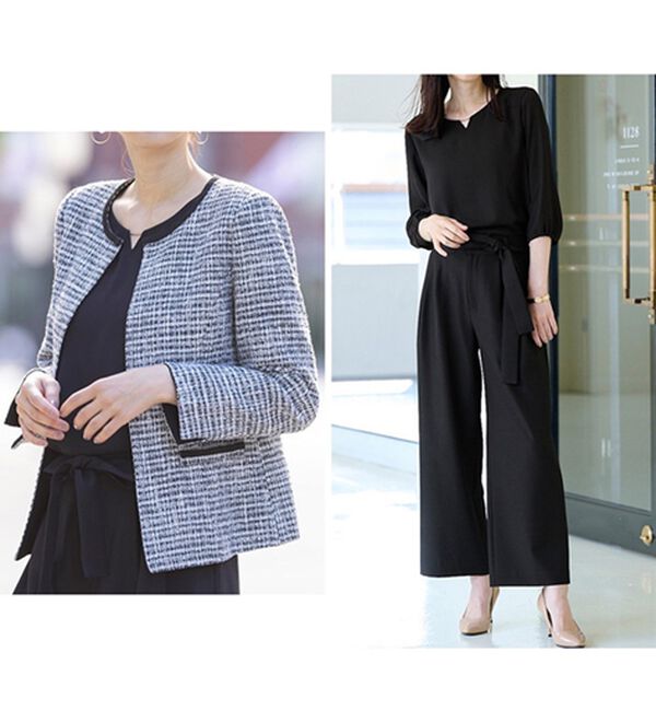 RANAN（ラナン）の「【４点セット】洗える！選べるボトムスーツセット（パンツスーツ）」｜詳細画像