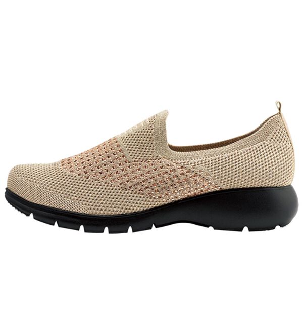 ルフラン（ルフラン）の「ラインストーン付ニットシューズ（パンプス）」｜詳細画像