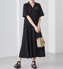 RANAN（ラナン）の「＜ＦＩＬＡ＞ゆったりフレアーポロワンピース（その他ワンピース）」