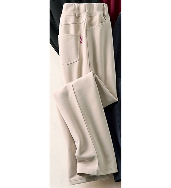 ルフラン（ルフラン）の「毎日満足！５スターパンツ（フルレングスパンツ）」｜ベージュ