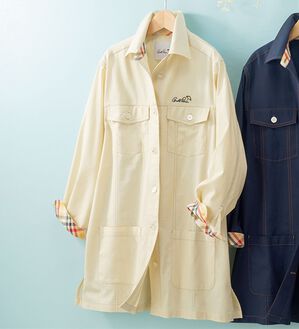 ルフラン（ルフラン）の「【ＡＰ】パナマ織ロングブルゾン（ブルゾン）」｜ベージュ