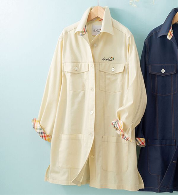 ルフラン（ルフラン）の「【ＡＰ】パナマ織ロングブルゾン（ブルゾン）」｜ベージュ