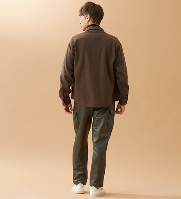 「メルトンジャージシャツジャケット（メンズシャツ）」｜詳細画像