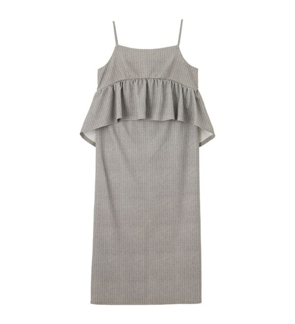 GeeRA（ジーラ）の「楽ちん！ペプラムキャミワンピース（カットソーワンピース）」｜詳細画像