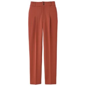 RANAN（ラナン）の「美脚カットジョーゼットタックパンツ（フルレングスパンツ）」｜コーラル