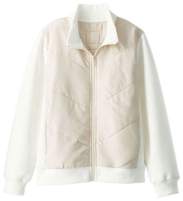 BELLUNA（ベルーナ）の「異素材切替ヤク混中わたコート（ショートコート）」｜詳細画像