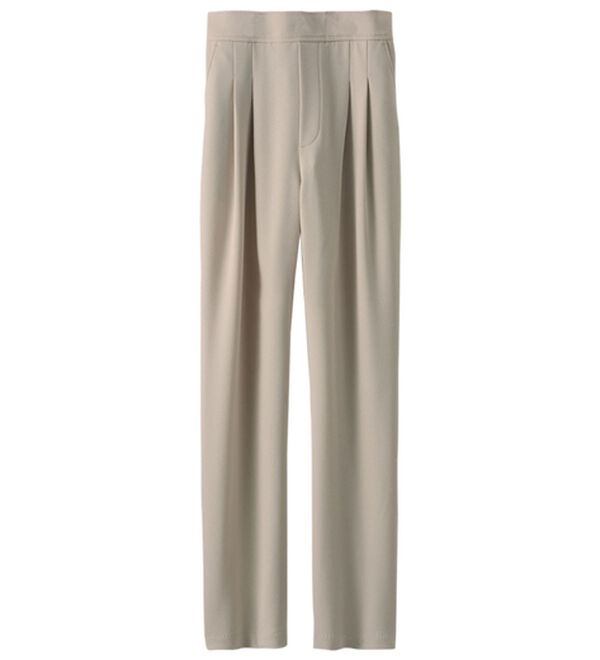 BELLUNA（ベルーナ）の「－３ｋｇ見え大人のゆったりテーパードパンツ（テーパードパンツ）」｜トープ