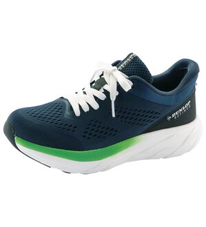 「＜ダンロップ・リファインド＞歩いて弾む！クッションシューズ（メンズスニーカー）」｜ネイビー