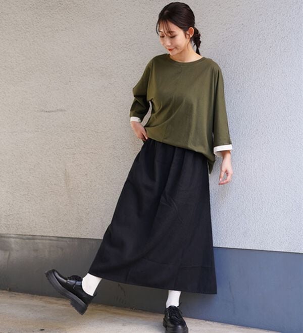 A HAPPY MARILYN（アハッピーマリリン）の「【ＬＬ～８Ｌ】フランネル チェック フレアスカート（ロングスカート）」｜詳細画像