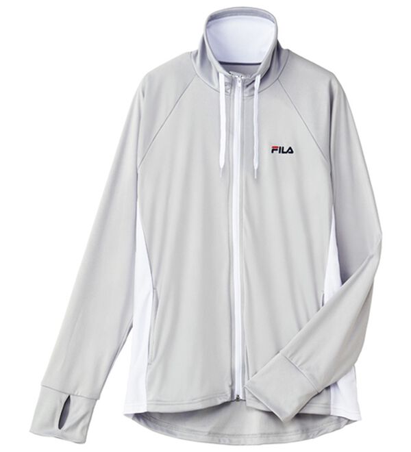 「＜ＦＩＬＡ＞涼感ＵＶカットパーカ（パーカー）」｜グレー