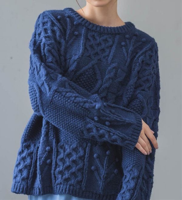 RANAN（ラナン）の「パッチワークケーブル編ニット（ニット・セーター）」｜詳細画像