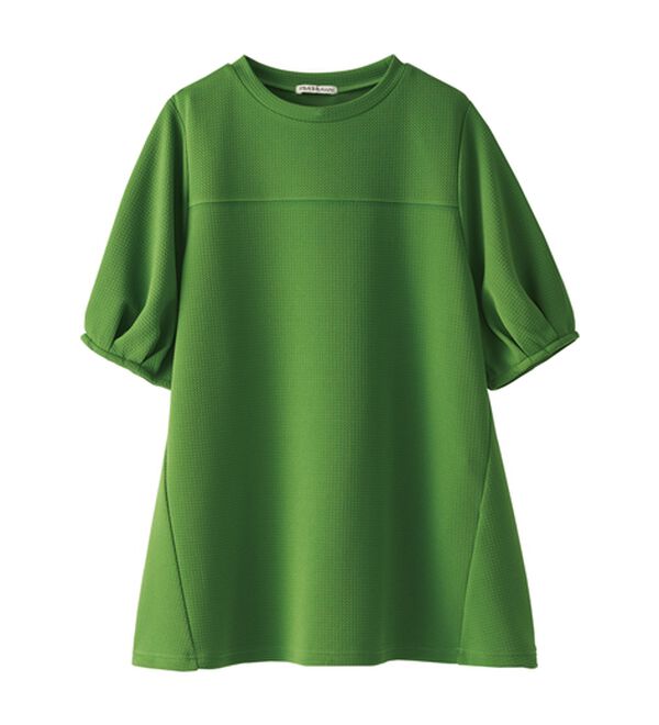 BELLUNA（ベルーナ）の「ポコポコ素材ふんわり袖チュニック（チュニック）」｜詳細画像