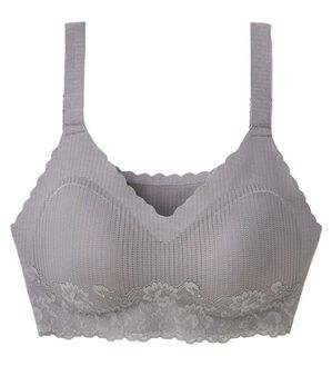 LAVIENNE（ラヴィエンヌ）の「ナチュラルレースのＳｕ－ｐｉｔａ（スーピタ）ブラ・ショーツ（別売）（ブラジャー）」｜チャコールグレー