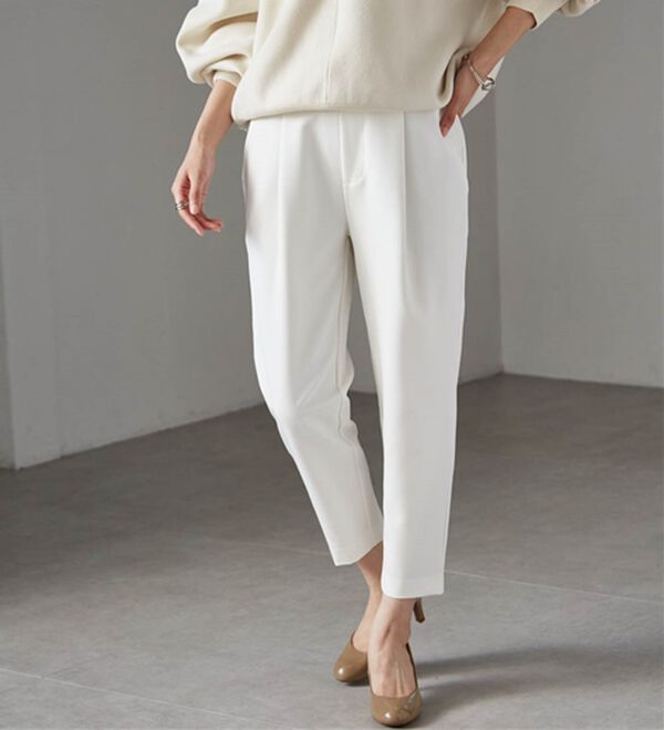 RANAN（ラナン）の「美脚シルエットクロップドパンツ（フルレングスパンツ）」｜詳細画像