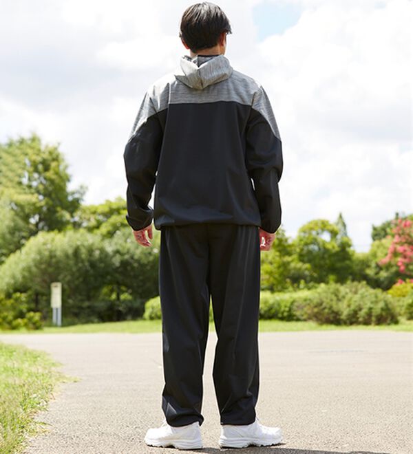 「＜ちょこザップ＞防風サウナスーツ上下セット（メンズルームウェア）」｜詳細画像