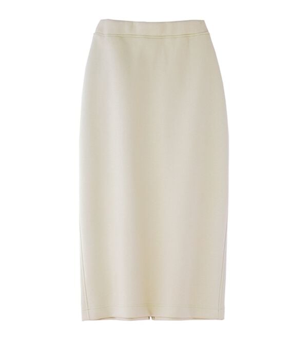 BELLUNA（ベルーナ）の「ポンチ素材きれい見えナロースカート（ロングスカート）」｜アイボリー