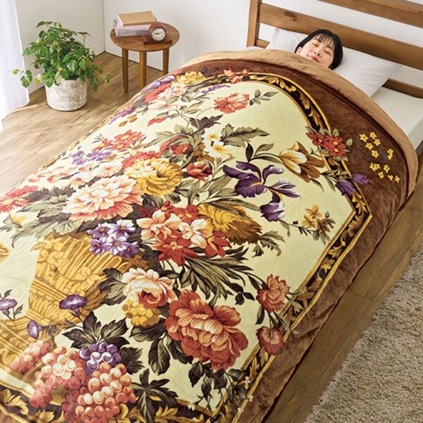 「シンサレート機能わた使用大判衿付毛布布団（掛布団）」｜1