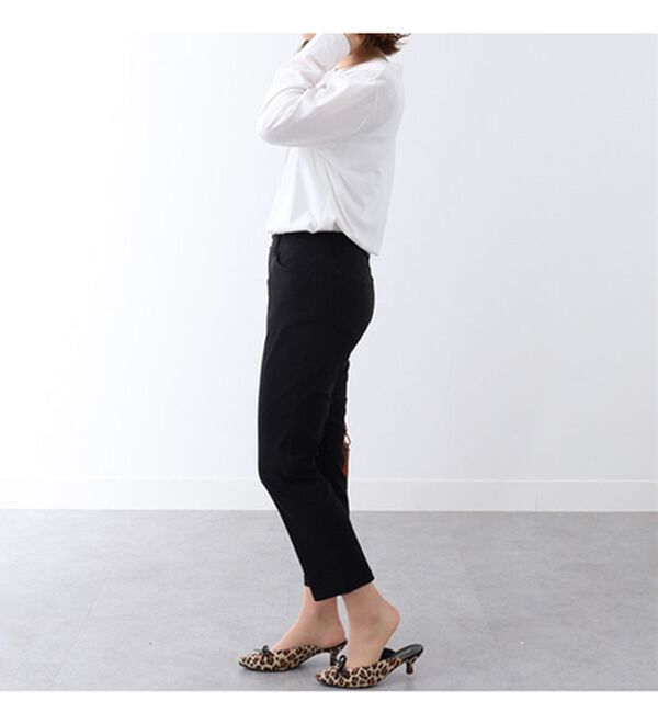 BELLUNA（ベルーナ）の「ウルトラ美脚ストレッチアンクルパンツ（クロップドパンツ）」｜詳細画像