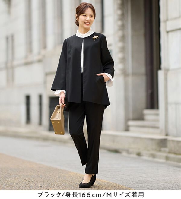 alotta（アロッタ）の「【３点セット】洗える！Ａラインロングジャケットスーツ（その他スーツ）」｜詳細画像