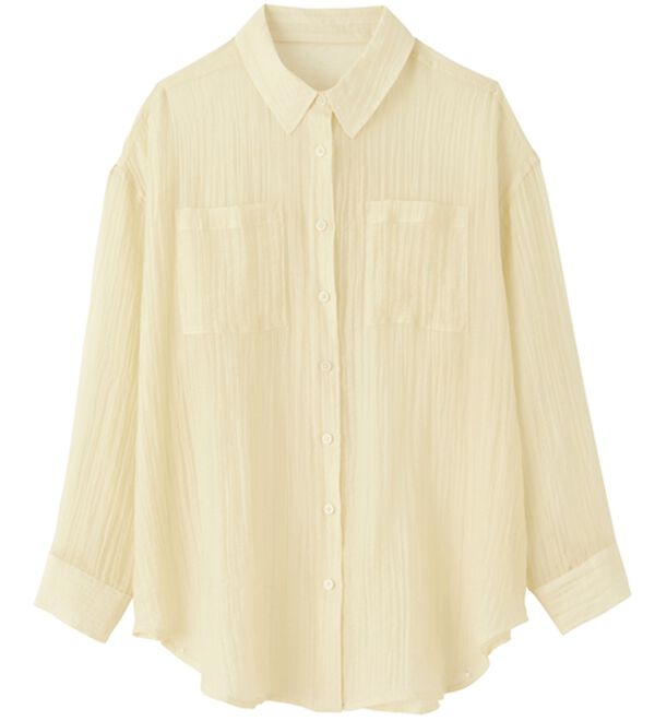 RANAN（ラナン）の「バックスリットシアーシャツ（シャツ）」｜詳細画像