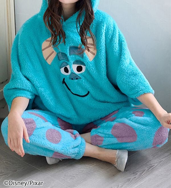 BELLUNA（ベルーナ）の「＜Ｄｉｓｎｅｙ＞【モンスターズ・インク（サリー）】両面ボアパンツ（※ポンチョ別売り）（その他パンツ）」｜詳細画像