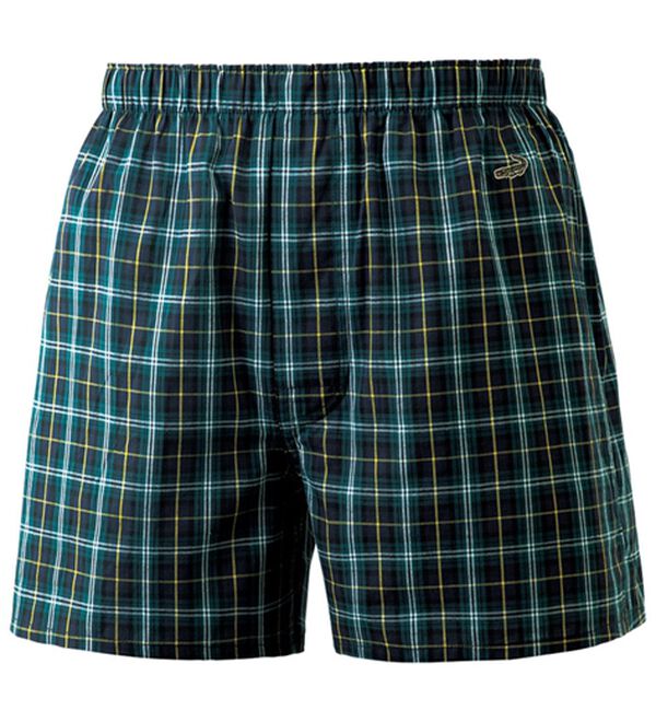 「【３枚組】＜クロコダイル＞紳士のトラッドチェックトランクス（メンズトランクス）」｜詳細画像