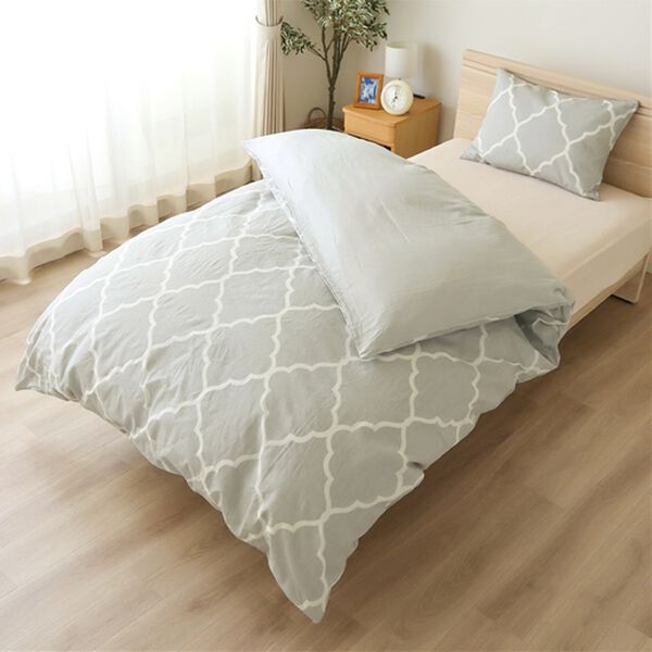 iellio（イエリオ）の「綿１００％北欧風柄布団カバーリング＜アンファ＞（敷布団カバー・シーツ）」｜詳細画像