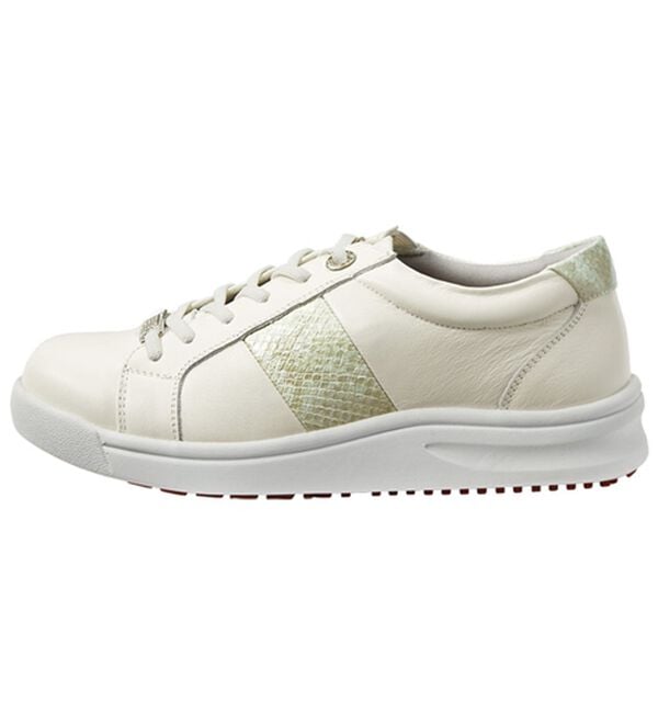 ルフラン（ルフラン）の「＜ラシーナリュクス＞ビジュー付パイソン切替レザースニーカー（スニーカー）」｜詳細画像