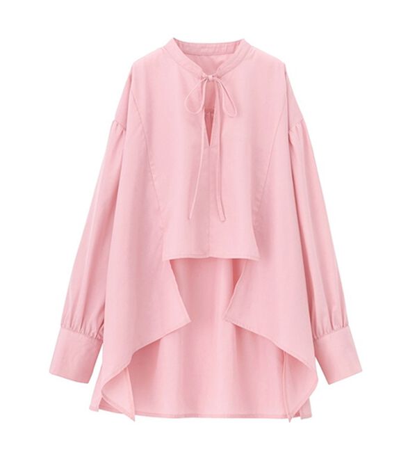 GeeRA（ジーラ）の「イレギュラーヘムスキッパーネックシャツ（シャツ）」｜詳細画像