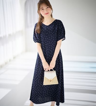 alotta（アロッタ）の「袖タックゆるワンピース（カットソーワンピース）」