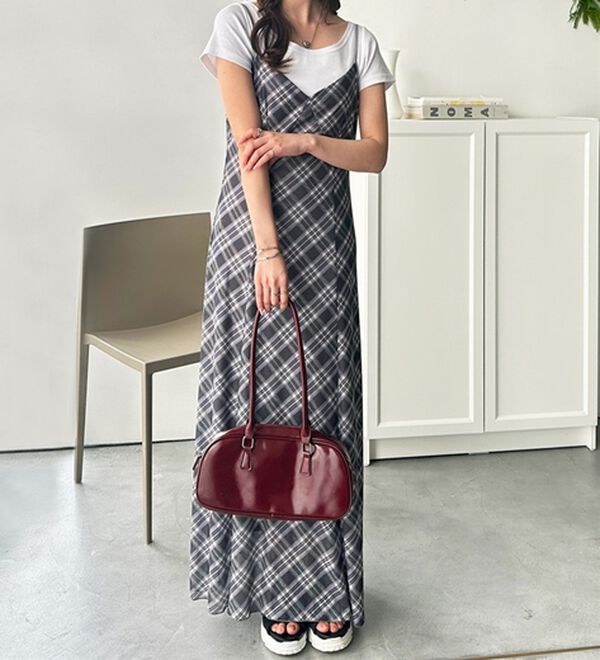 GeeRA（ジーラ）の「シアーチェックキャミワンピース（その他ワンピース）」｜詳細画像