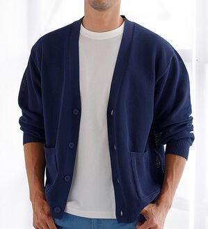 「涼感・軽量サマーカーディガン（メンズカーディガン）」｜詳細画像