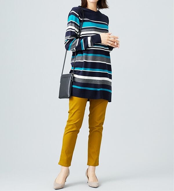 BELLUNA（ベルーナ）の「カシミヤタッチニットチュニック（チュニック）」｜詳細画像