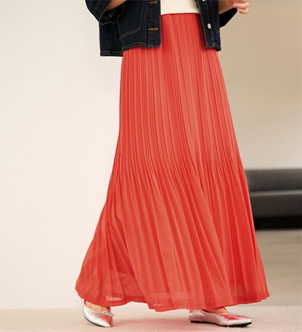 RANAN（ラナン）の「シフォンプリーツマキシスカート（ロングスカート）」｜詳細画像