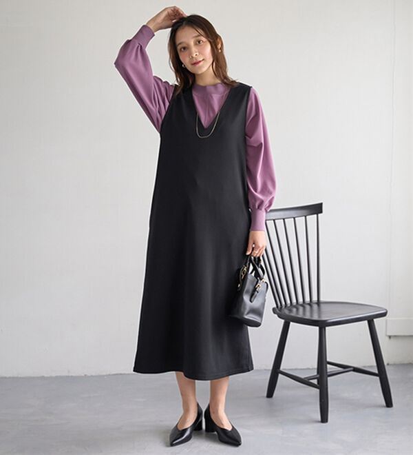 BELLUNA（ベルーナ）の「Ｔシャツ感覚なのにきちんとブラウス見え！カットジョーゼットプルオーバー（カットソー）」｜詳細画像