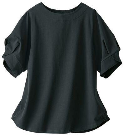 BELLUNA（ベルーナ）の「《ＨｕｇＲｅａｍコットンＣｏｏｌ》ひんやり袖タックプルオーバー（カットソー）」