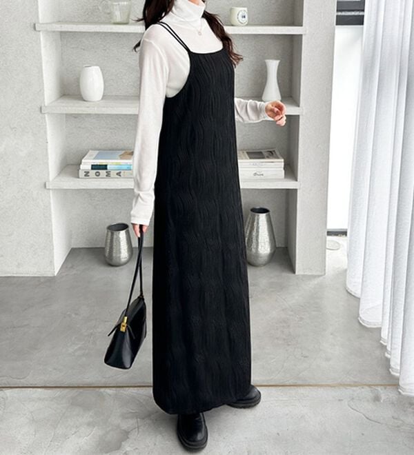 GeeRA（ジーラ）の「ウェーブジャガードキャミワンピース（その他ワンピース）」｜詳細画像