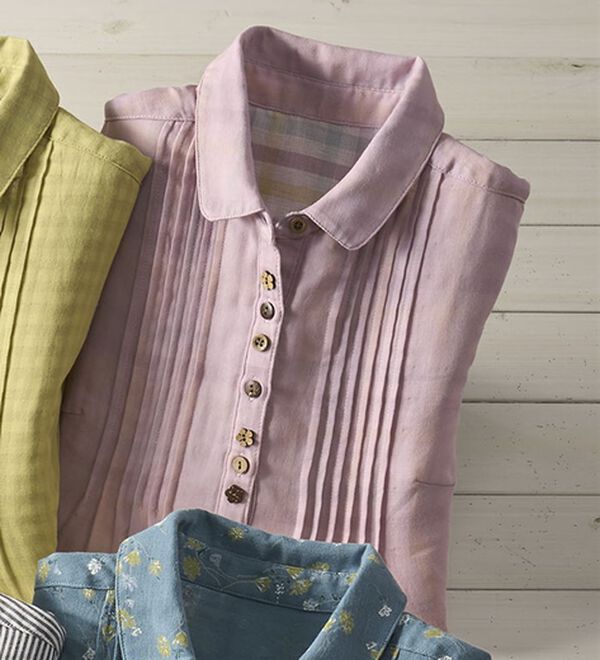 綿100％ダブルガーゼブラウス - ベルーナ【公式】