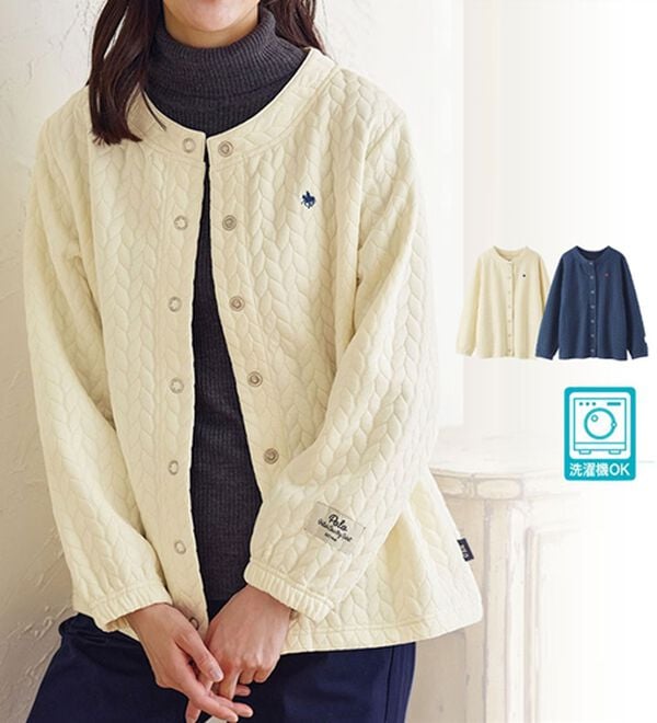 BELLUNA（ベルーナ）の「【ＰＯＬＯ　ＢＣＳ】ジャカード素材カーディガン（その他カーディガン）」｜詳細画像