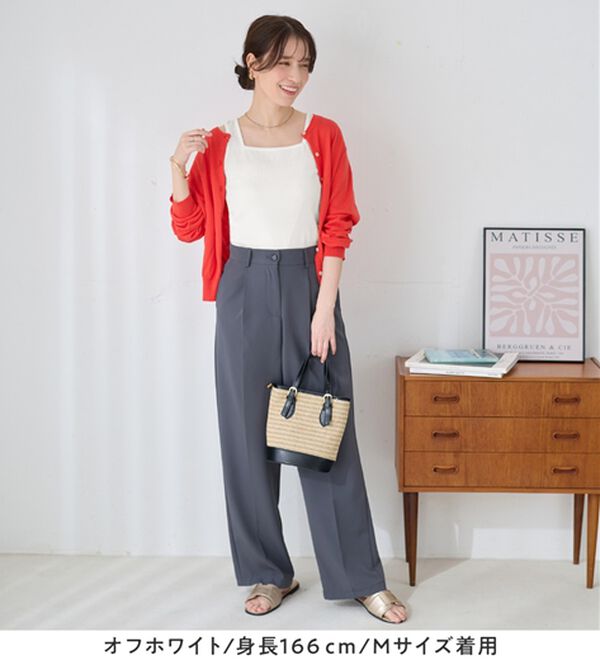 Viola e Viola（ヴィオラ エ ヴィオラ）の「保冷剤ポケット付スクエアタンクトップ（タンクトップ・キャミソール）」｜詳細画像