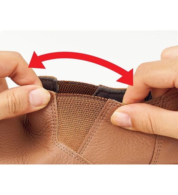 ルフラン（ルフラン）の「４Ｅ牛革アウトステッチサイドゴアスリッポン（スリッポン）」｜詳細画像