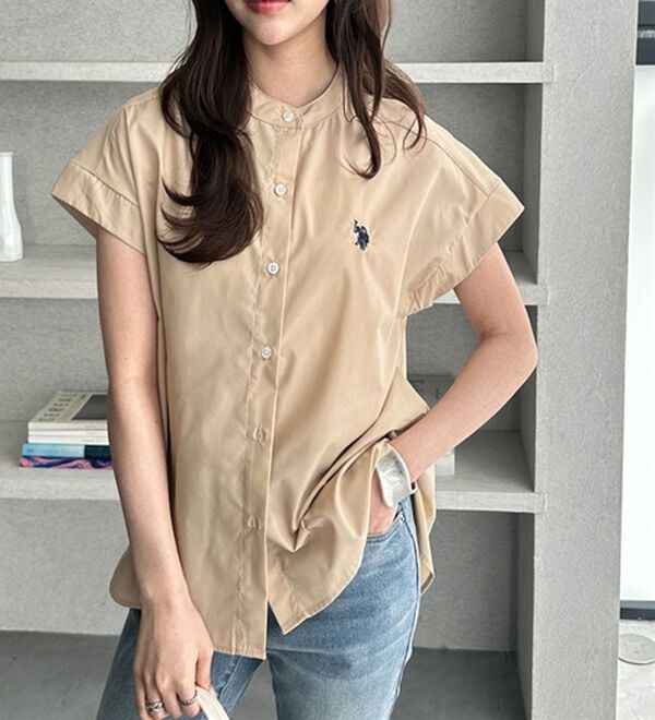 GeeRA（ジーラ）の「【ＵＳ．ＰＯＬＯ．ＡＳＳＮ】フレンチスリーブシャツ（シャツ）」｜詳細画像