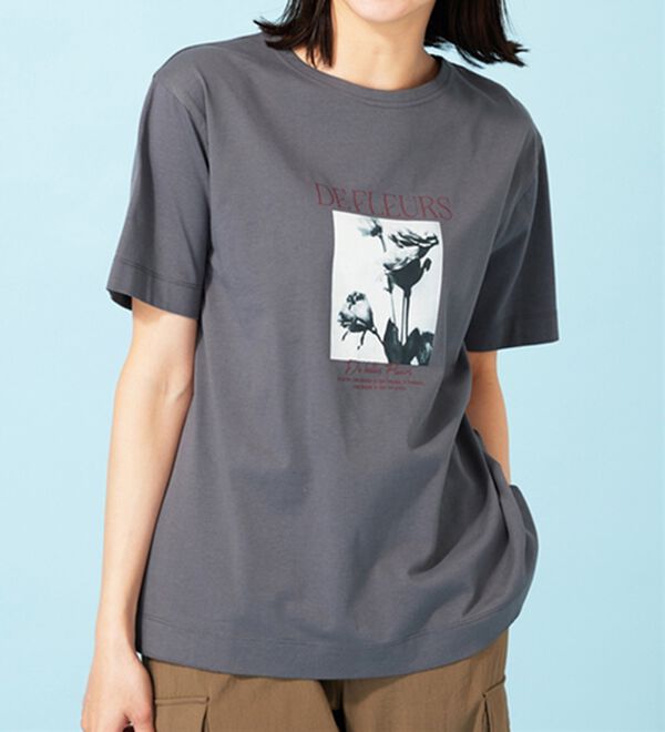 BELLUNA（ベルーナ）の「ヒンヤリ！綿１００％大人フォトプリントＴシャツ（Tシャツ）」｜詳細画像