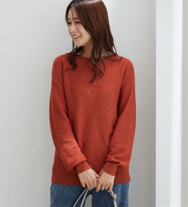 BELLUNA（ベルーナ）の「ラメ調もちもちニットプルオーバー（ニット・セーター）」｜詳細画像