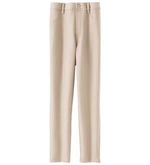 BELLUNA（ベルーナ）の「冷感！なめらかボンディング美脚パンツ（クロップドパンツ）」｜ライトグレー