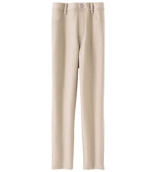 BELLUNA（ベルーナ）の「冷感！なめらかボンディング美脚パンツ（クロップドパンツ）」｜ライトグレー