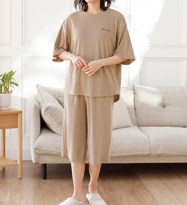 LAVIENNE（ラヴィエンヌ）の「【着るタオル】サラッと気持ちいい！ひんやりクールパイルパジャマ（パジャマ・ルームウェア）」｜詳細画像