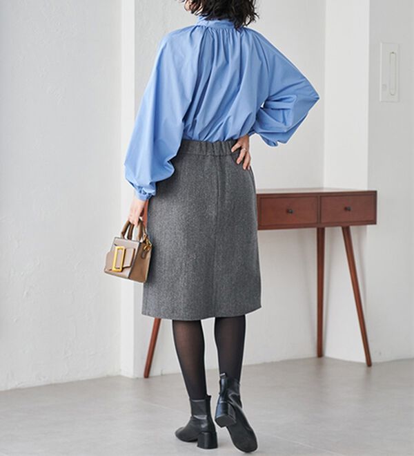 RANAN（ラナン）の「ボリュームボウタイブラウス（ブラウス）」｜詳細画像