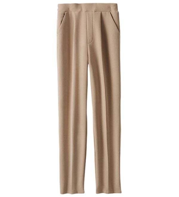 BELLUNA（ベルーナ）の「裏起毛ジョーゼット素材テーパードパンツ（テーパードパンツ）」｜詳細画像