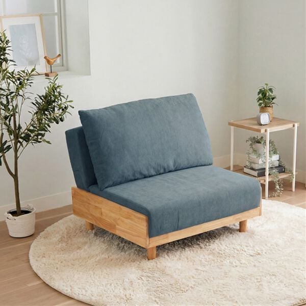 iellio（イエリオ）の「木飾り付ソファベッド＜ソファーベッド、３人掛け、２人掛け、１人掛け、肘なし＞（ソファ）」｜詳細画像